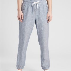 Athleta Cabo Linen Joggers 10